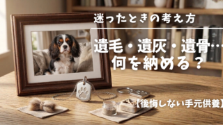 遺毛・遺灰・遺骨…何を納める?迷ったときの考え方